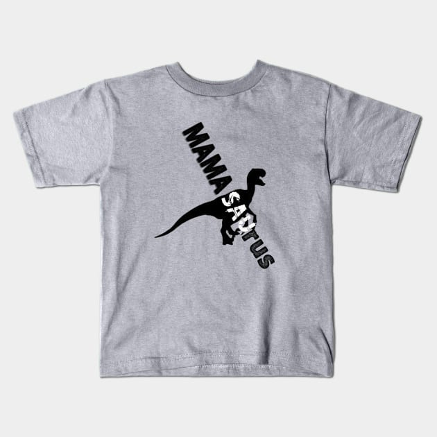 Mamasaurus Kids T-Shirt by Belbegra